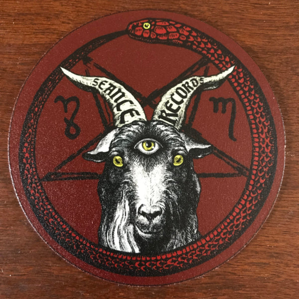 Seance Records Logo Beer Coaster
