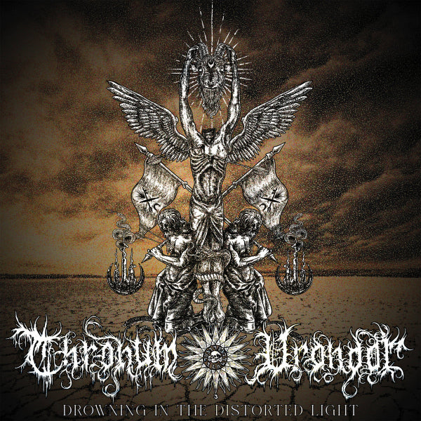 Thronum Vrondor - Drowning in the Distorted Light LP (Crystal Clear & Brown Splatter Vinyl)