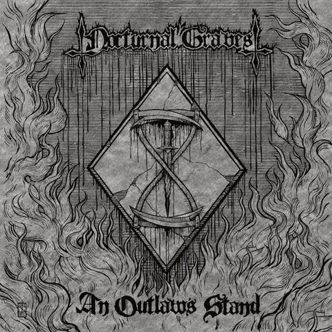 Nocturnal Graves – An Outlaw's Stand LP (Transparent Red & Black Marbled Vinyl)