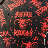 Seance Records Rok Art Goatfukk Beer Coaster (Black & Red)