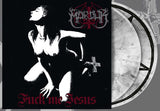 Marduk – Fuck Me Jesus MLP (Black & White Marble with Screen Print Vinyl)