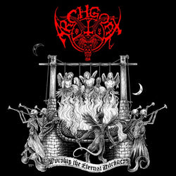 Archgoat ‎– Worship The Eternal Darkness LP (Blood Red & Black Spinner Effect Vinyl)