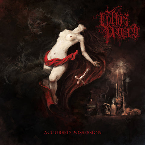 Cultus Profano ‎– Accursed Possession LP (blood red & milky clear merge with black splatters)